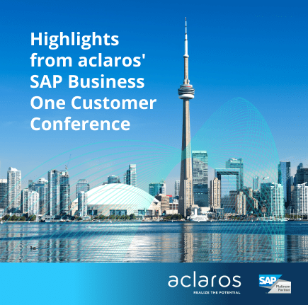 Sap Business One Customer Conference - Aclaros